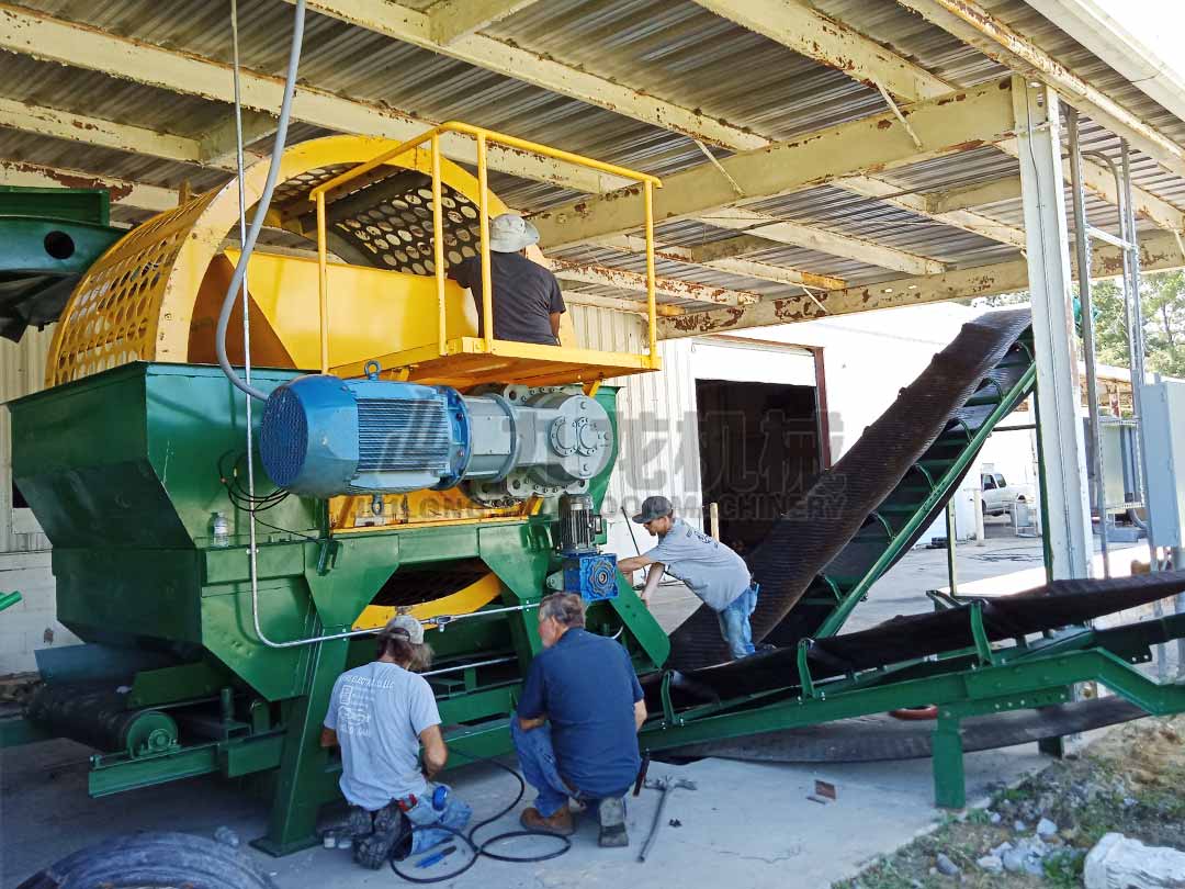 廢舊輪胎回收設備生產(chǎn)線